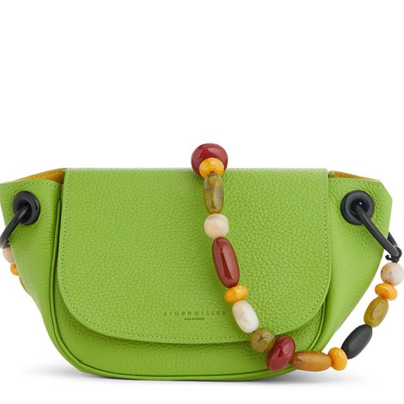Simon Miller Handbags - Simon Miller Kiwi Bead Strap Bend Bag NWOT